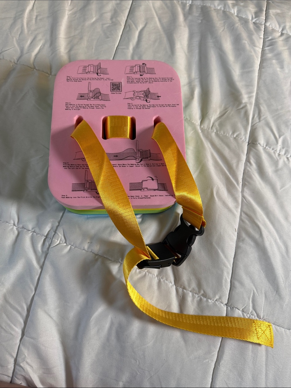 Kids Safety Strap Belt in Yellow - Adjustable Child Harness